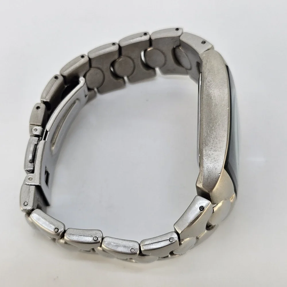 US Army Men's Analog Watch 35MM Gold Dial Gray Bracelet Band 6